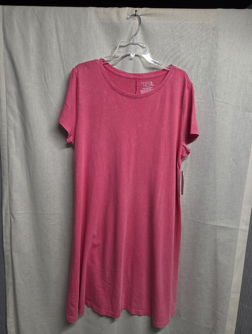 Time and Tru Rose Pink Short Sleeve Dress